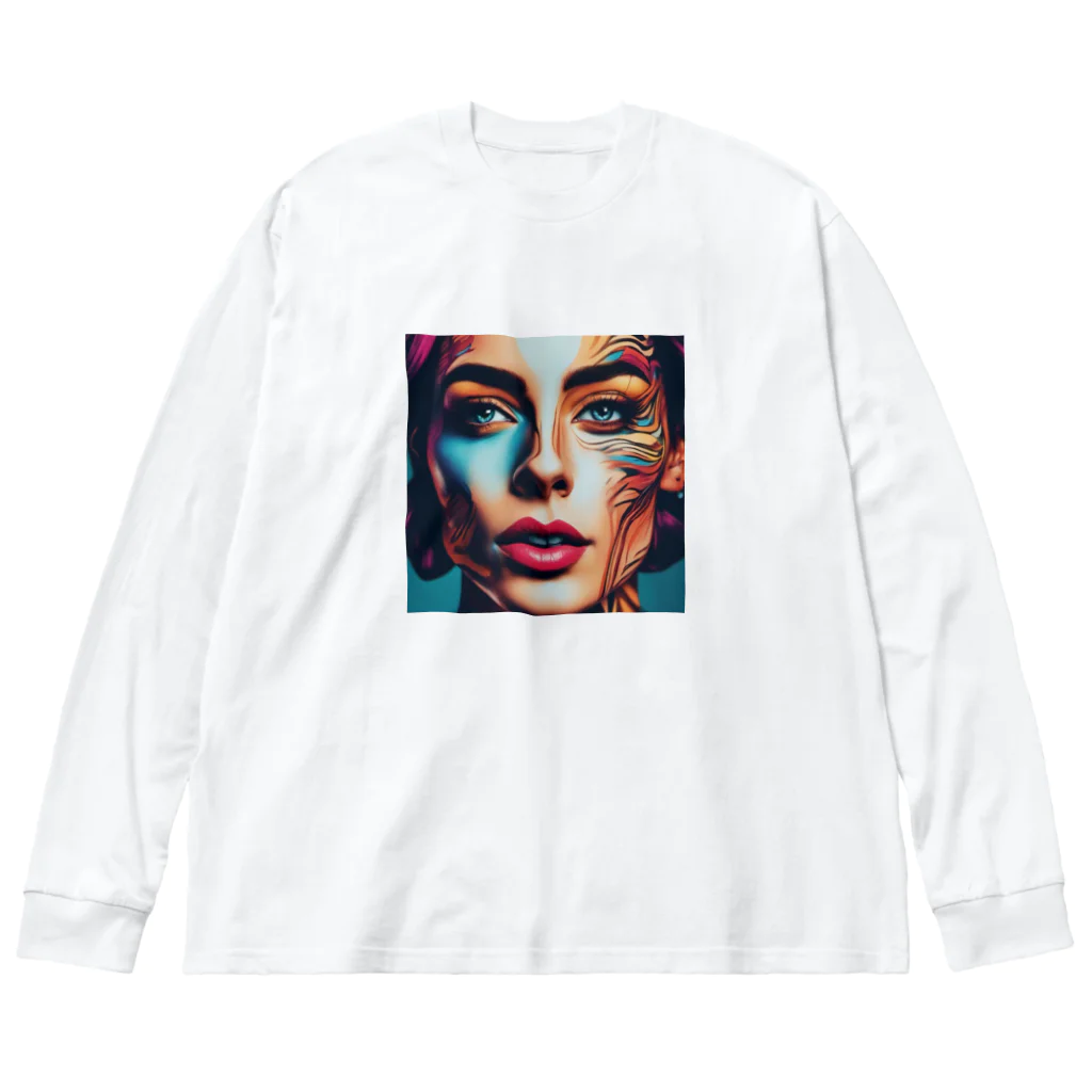 mt_creationsのlady print ビッグシルエットロングスリーブTシャツ