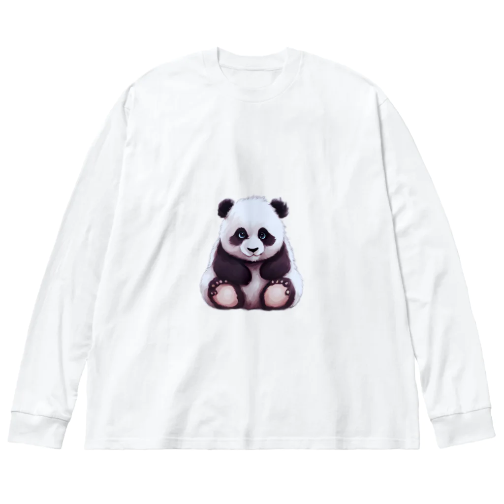 BeyondHobbies-趣味の先-の太々しいパンダ Big Long Sleeve T-Shirt