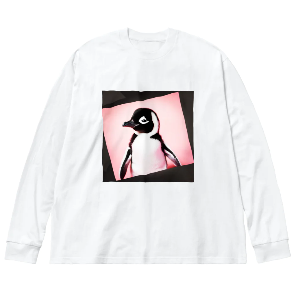 blackcofee12のペンギン赤ちゃん ビッグシルエットロングスリーブTシャツ