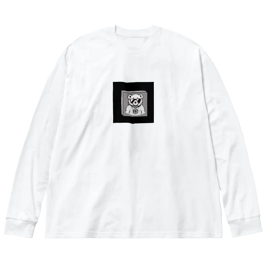 Kompasのカッコいい クマ Big Long Sleeve T-Shirt