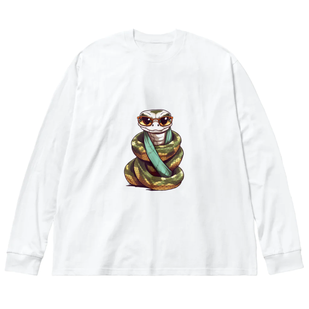 Vasetti_pressのカッコイイパイソン Big Long Sleeve T-Shirt