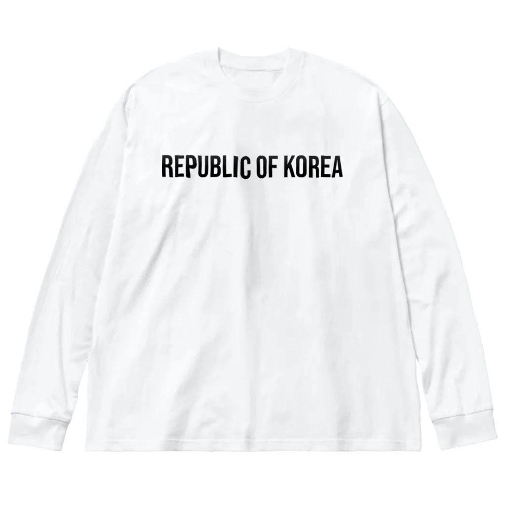 ON NOtEの韓国 ロゴブラック ビッグシルエットロングスリーブTシャツ