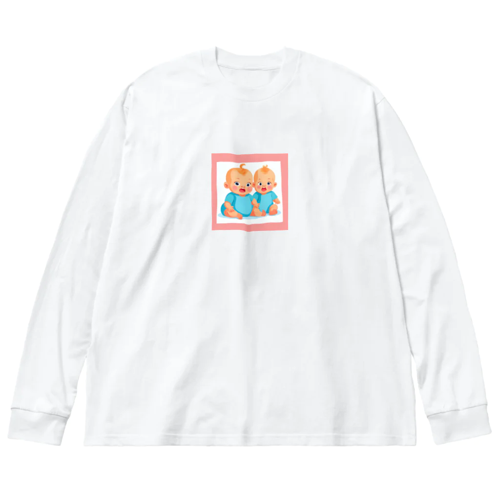 ラクダの店の双子ちゃん ビッグシルエットロングスリーブTシャツ