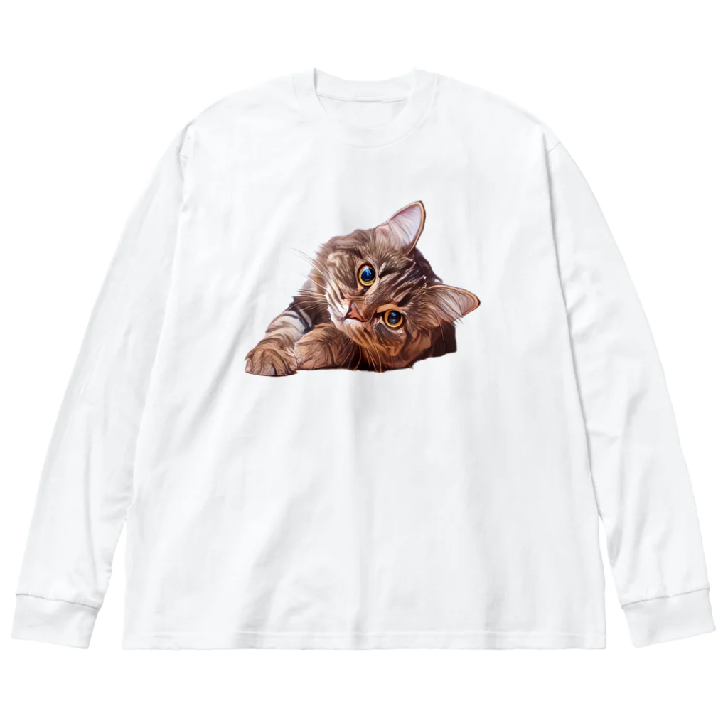 bitpiyoのねこちゃん Big Long Sleeve T-Shirt