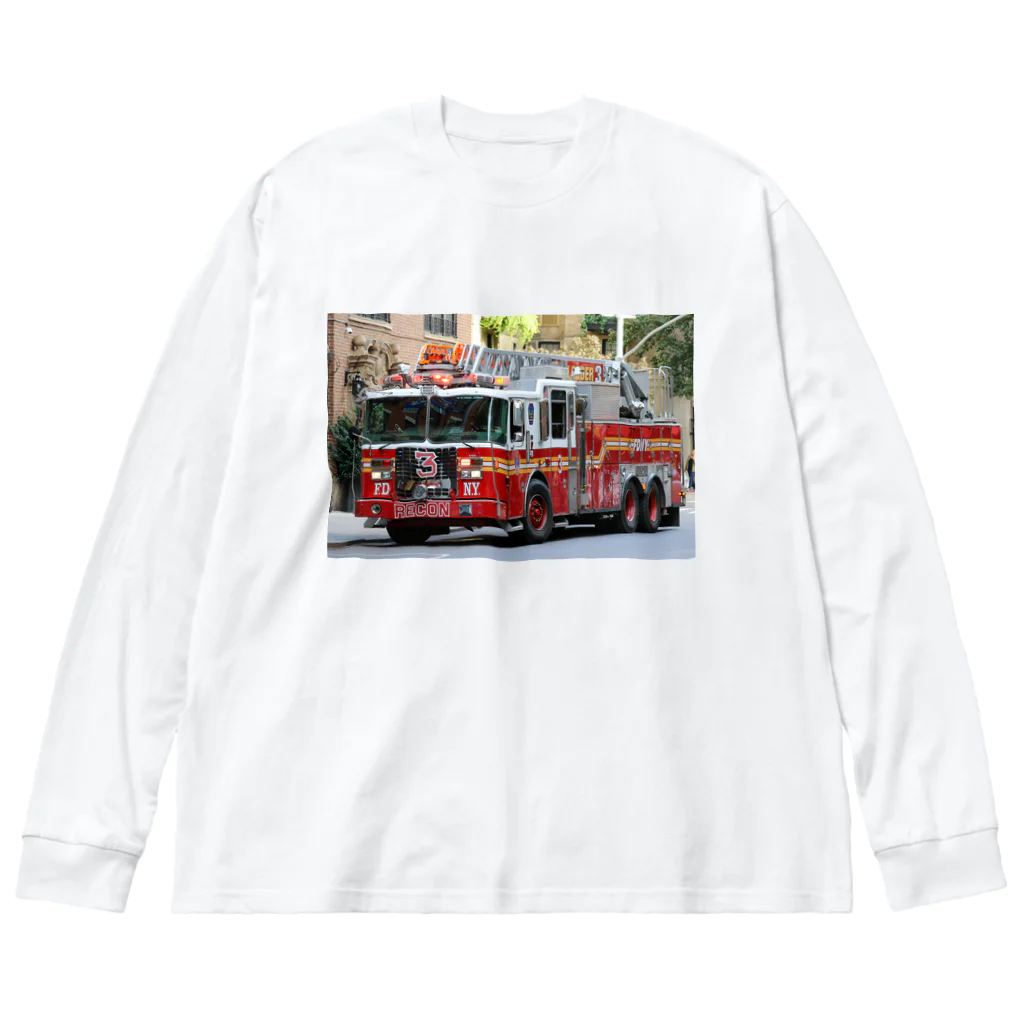 ビッグスマイルライフのかっこいいはしご車 Big Long Sleeve T-Shirt