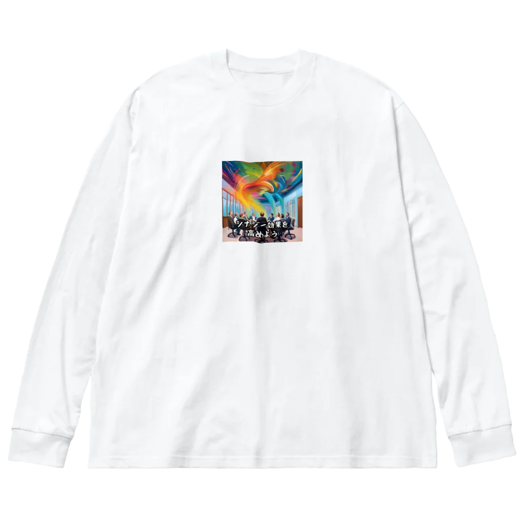 Dondon_designの意識高い系サラリーマン Big Long Sleeve T-Shirt