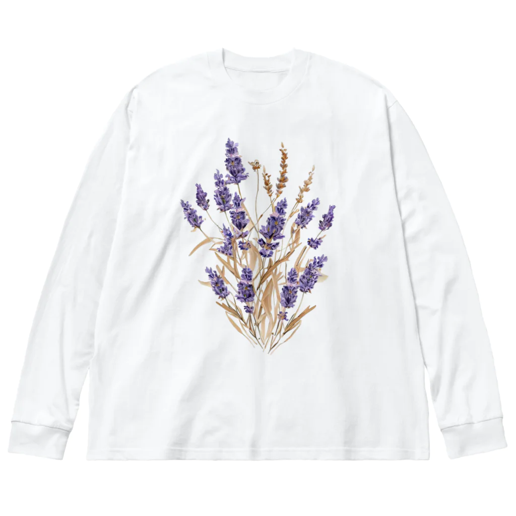 Atelier Petrichor Forestのラベンダー Lavender ビッグシルエットロングスリーブTシャツ