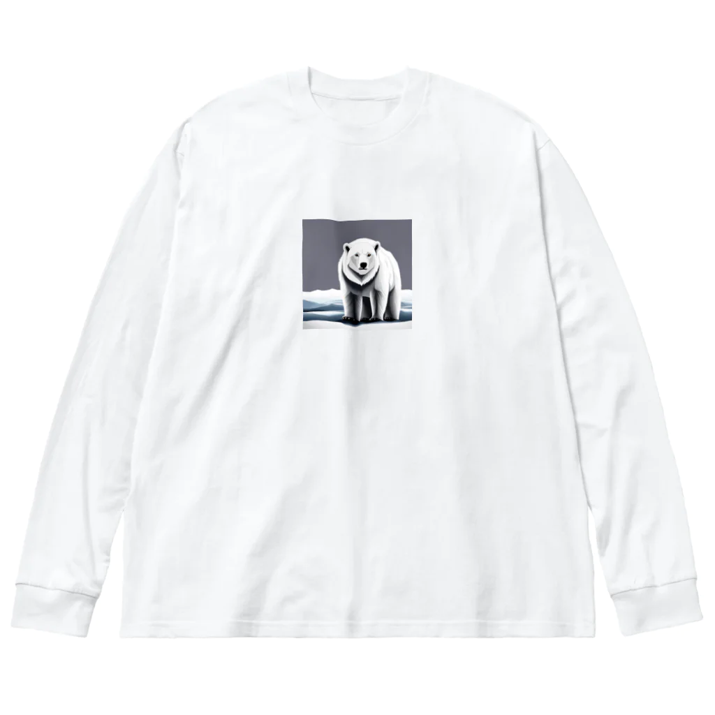 teru8376のイラスト　しろくま Big Long Sleeve T-Shirt