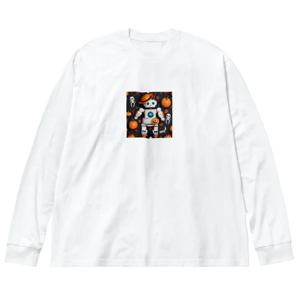 ToToMoの【ハロウィン】ロボット Big Long Sleeve T-Shirt