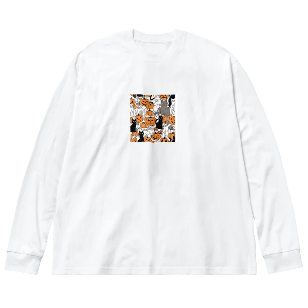 チェリオの猫ハロウィン Big Long Sleeve T-Shirt