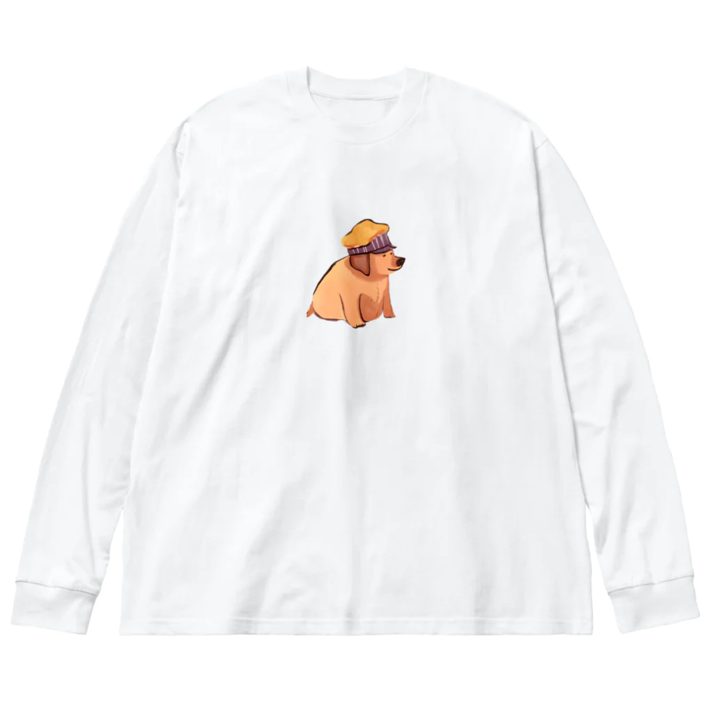 サウナ犬のサウナ犬 ビッグシルエットロングスリーブTシャツ