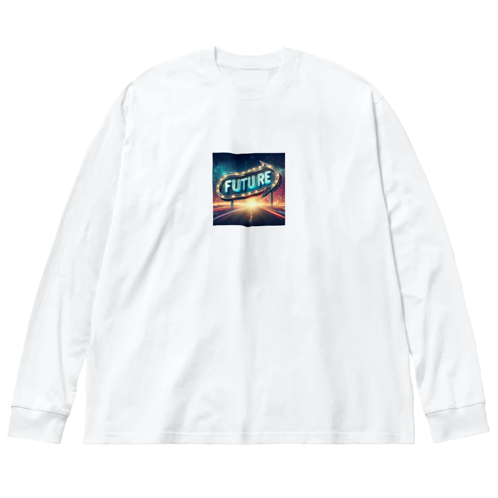 ワンダーワールド・ワンストップのFUTURE　文字入り未来を感じさせるイラスト Big Long Sleeve T-Shirt