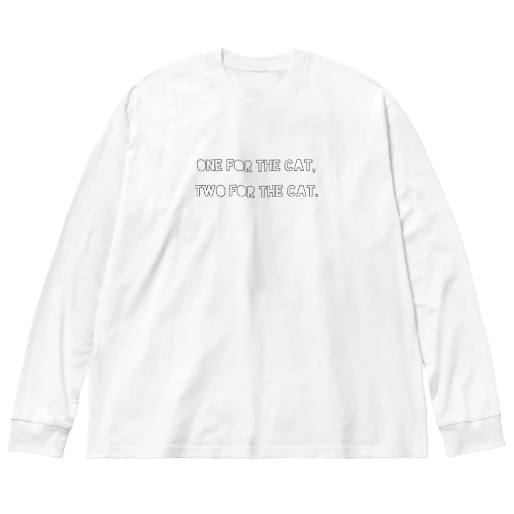 keiji（販売所）のone for the cat, two for the cat ビッグシルエットロングスリーブTシャツ