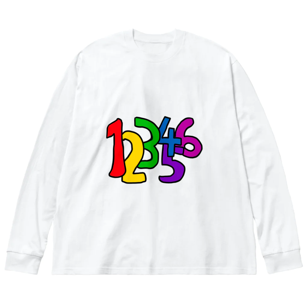 d.h.sの123456 Big Long Sleeve T-Shirt