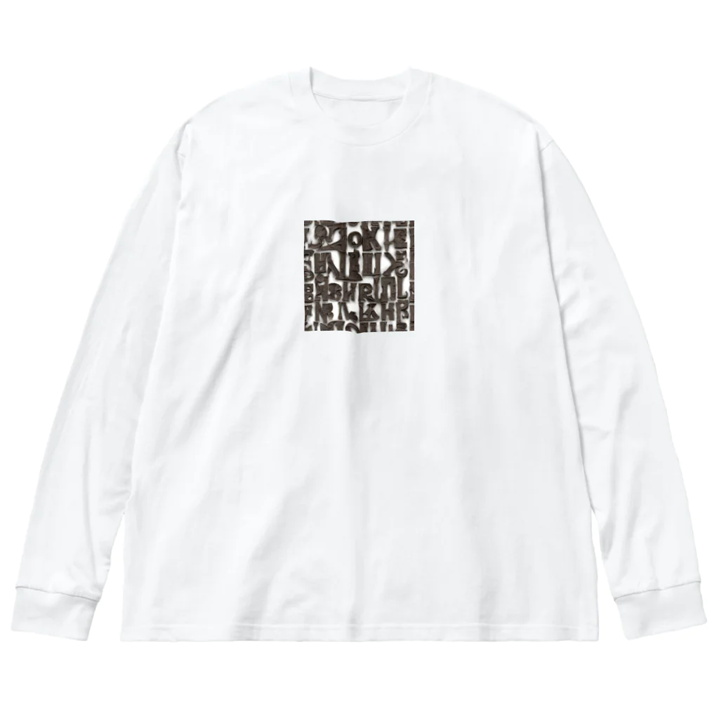 Kousの英語の文字グッズ ビッグシルエットロングスリーブTシャツ