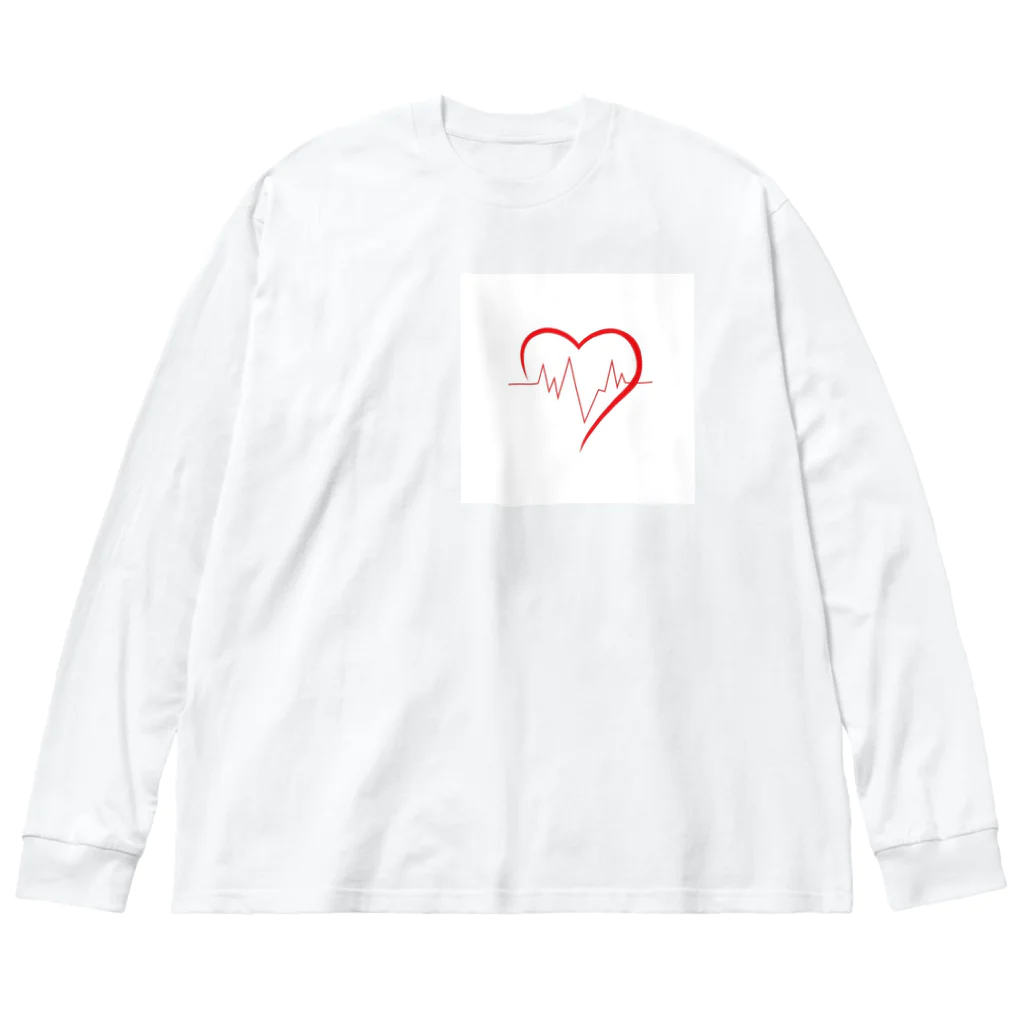 599245の心拍数heart ビッグシルエットロングスリーブTシャツ