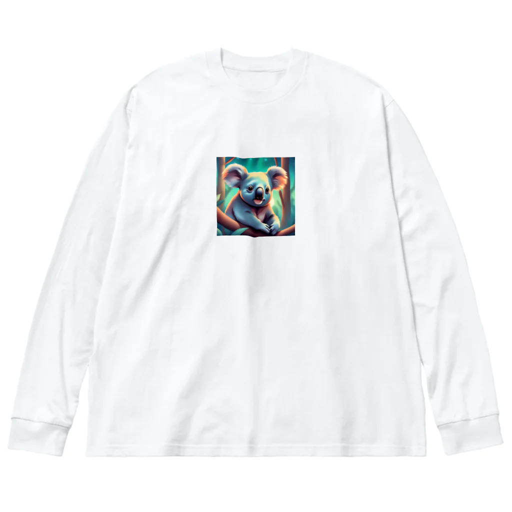 安田ワールドのコアラのイラストグッズ Big Long Sleeve T-Shirt