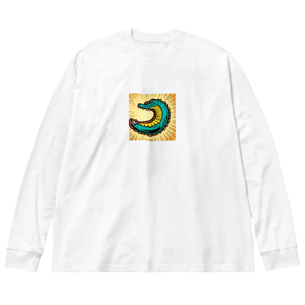 もしもショップの可愛いワニ Big Long Sleeve T-Shirt