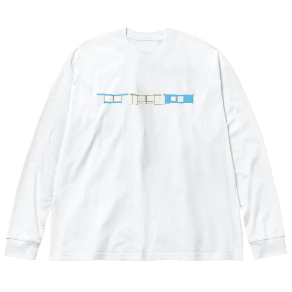 喫茶みゆきのホームドア　勢ぞろい Big Long Sleeve T-Shirt