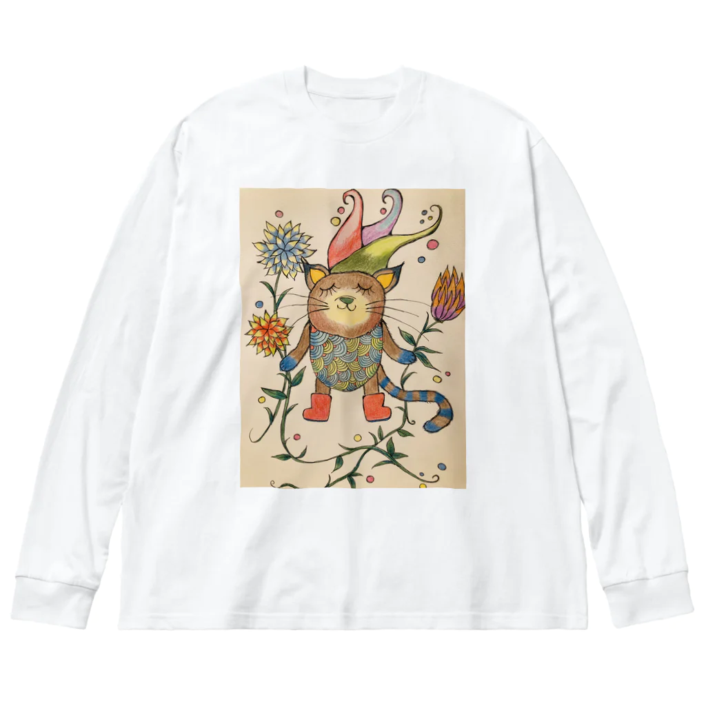 suuのカラフル猫 Big Long Sleeve T-Shirt