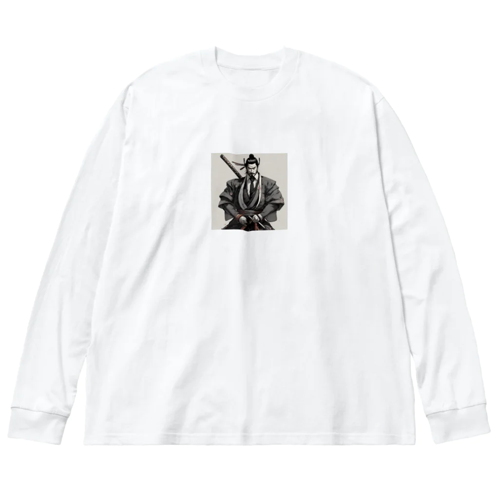 hyon1004のサラリーマン侍 ビッグシルエットロングスリーブTシャツ