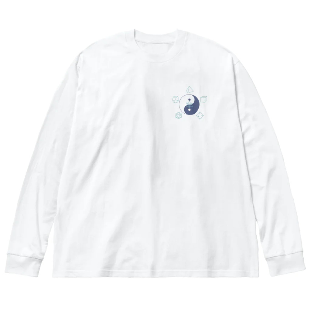 Merkabastaのプラトン立体　陰陽五行デザイン Big Long Sleeve T-Shirt