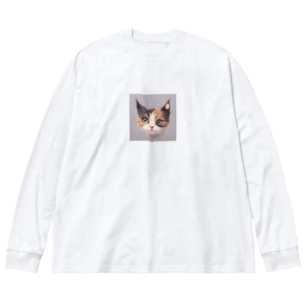 sakura0506の猫のマロンくん ビッグシルエットロングスリーブTシャツ