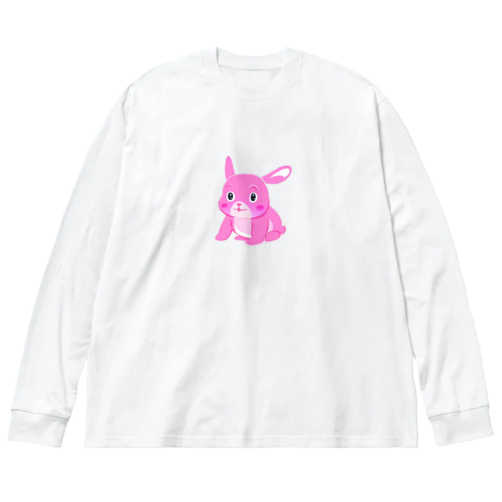 usaの這い這いうさぎ ビッグシルエットロングスリーブTシャツ