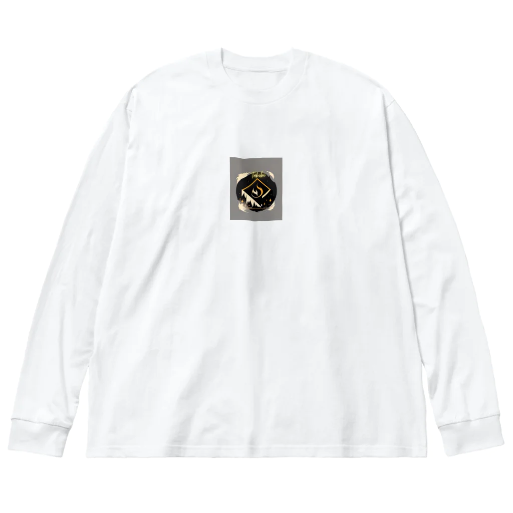 ルーム7Rのアウトドアシリーズ　焚き火Takibi Big Long Sleeve T-Shirt