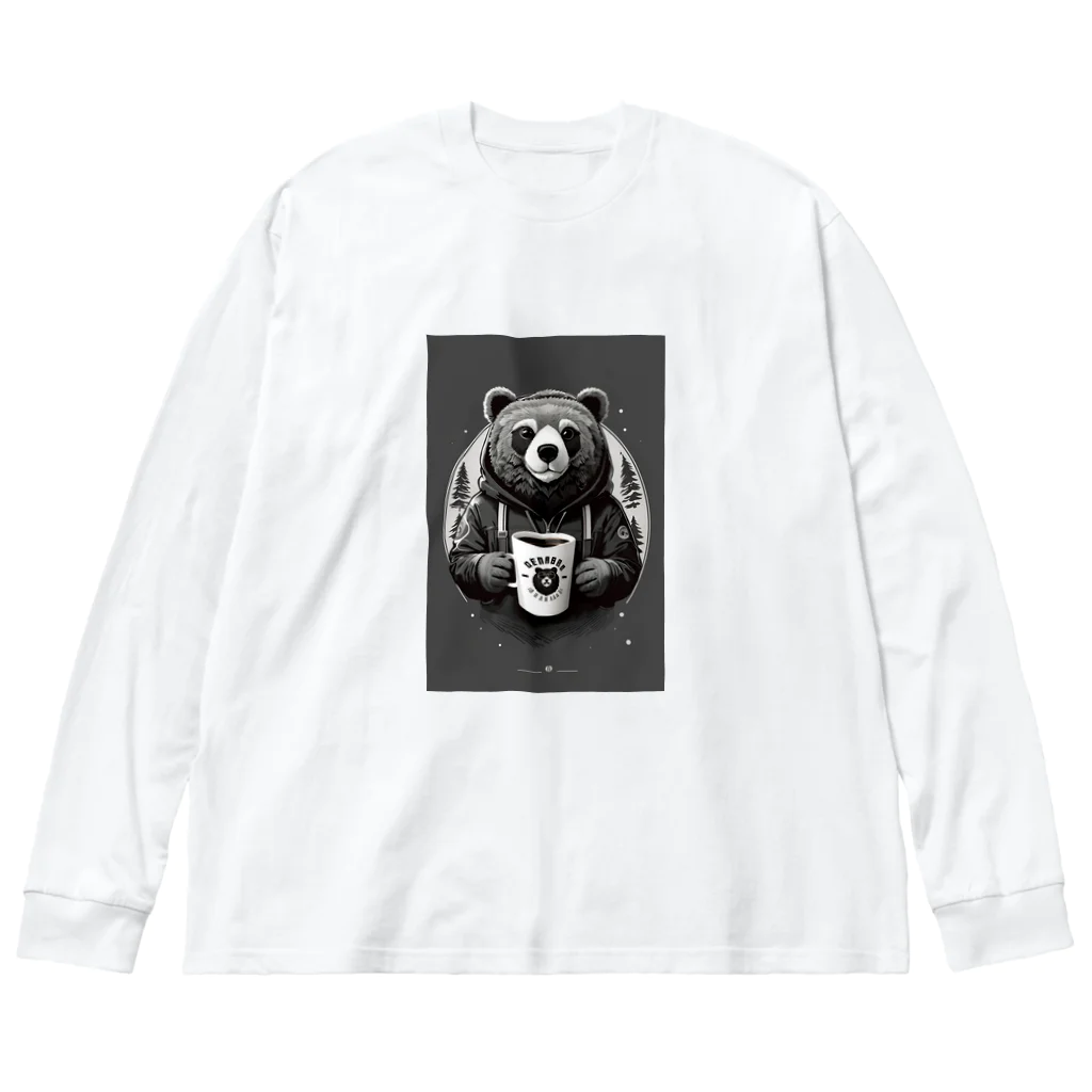 tomohyuのくまのマグカップを持つ熊くん Big Long Sleeve T-Shirt