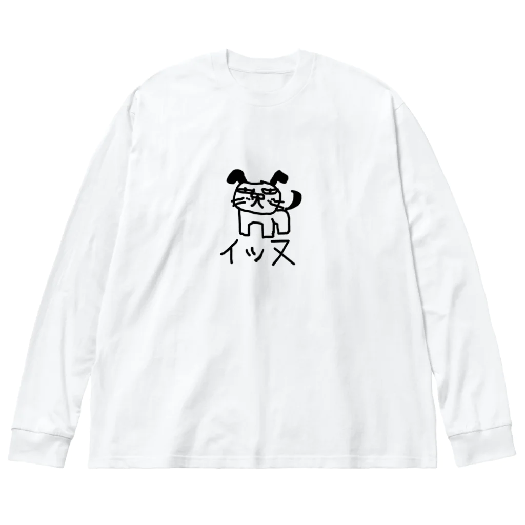 サオリショップのイッヌTシャツパーカートレーナー Big Long Sleeve T-Shirt