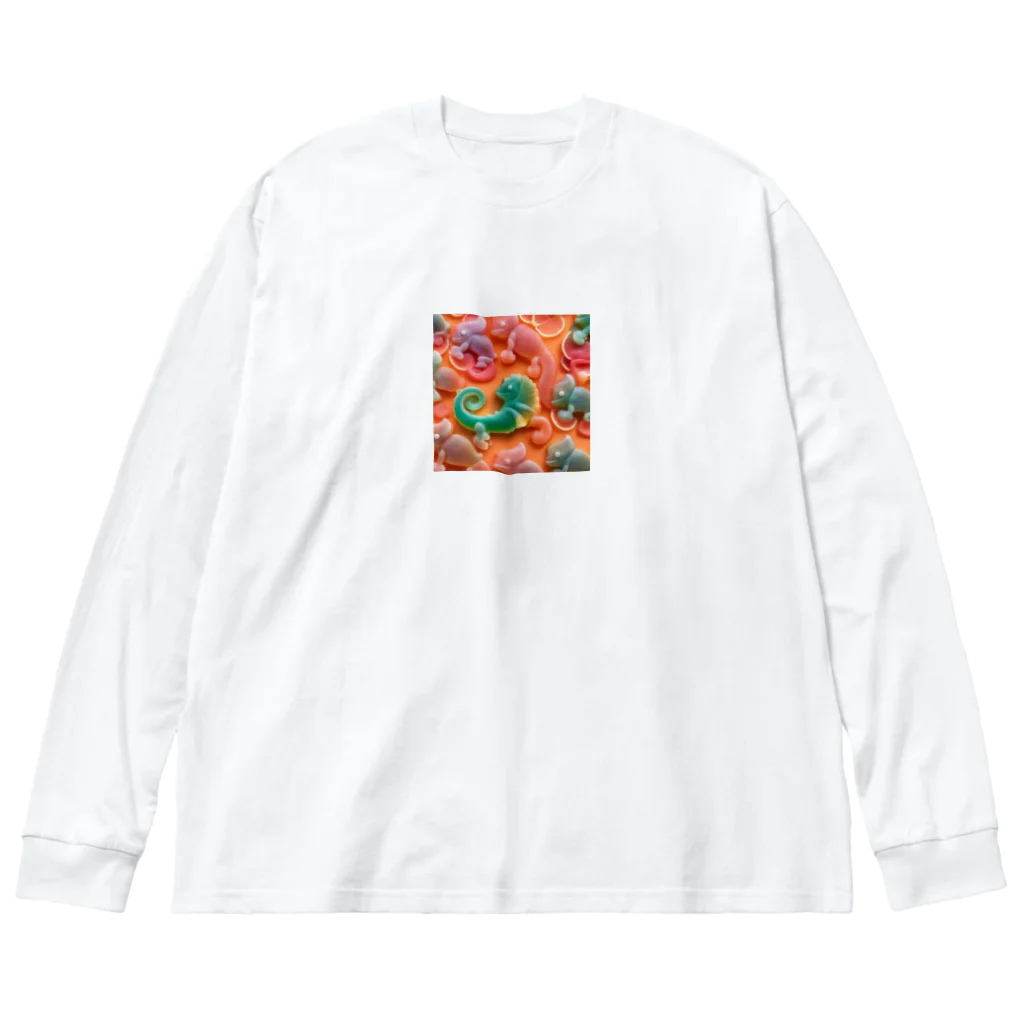 ぽてとのフルーツゼリーカメレオン Big Long Sleeve T-Shirt