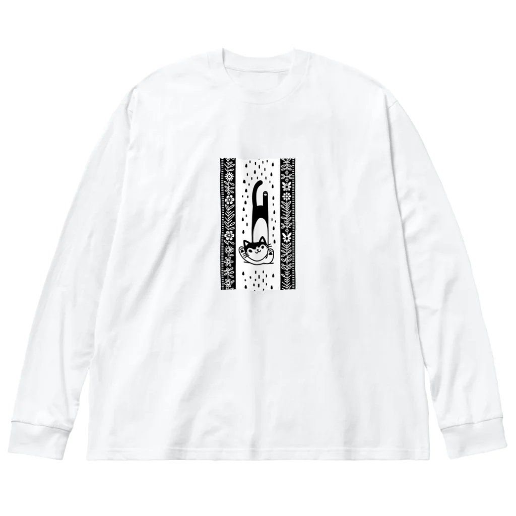 urban silhouettes のMagical cat ビッグシルエットロングスリーブTシャツ