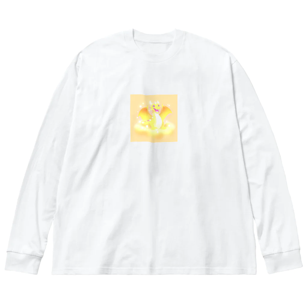 わなかりゅうのニコニコ　金龍ちゃん　 Big Long Sleeve T-Shirt