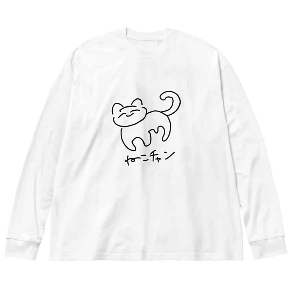 ぽのねこチャン Big Long Sleeve T-Shirt