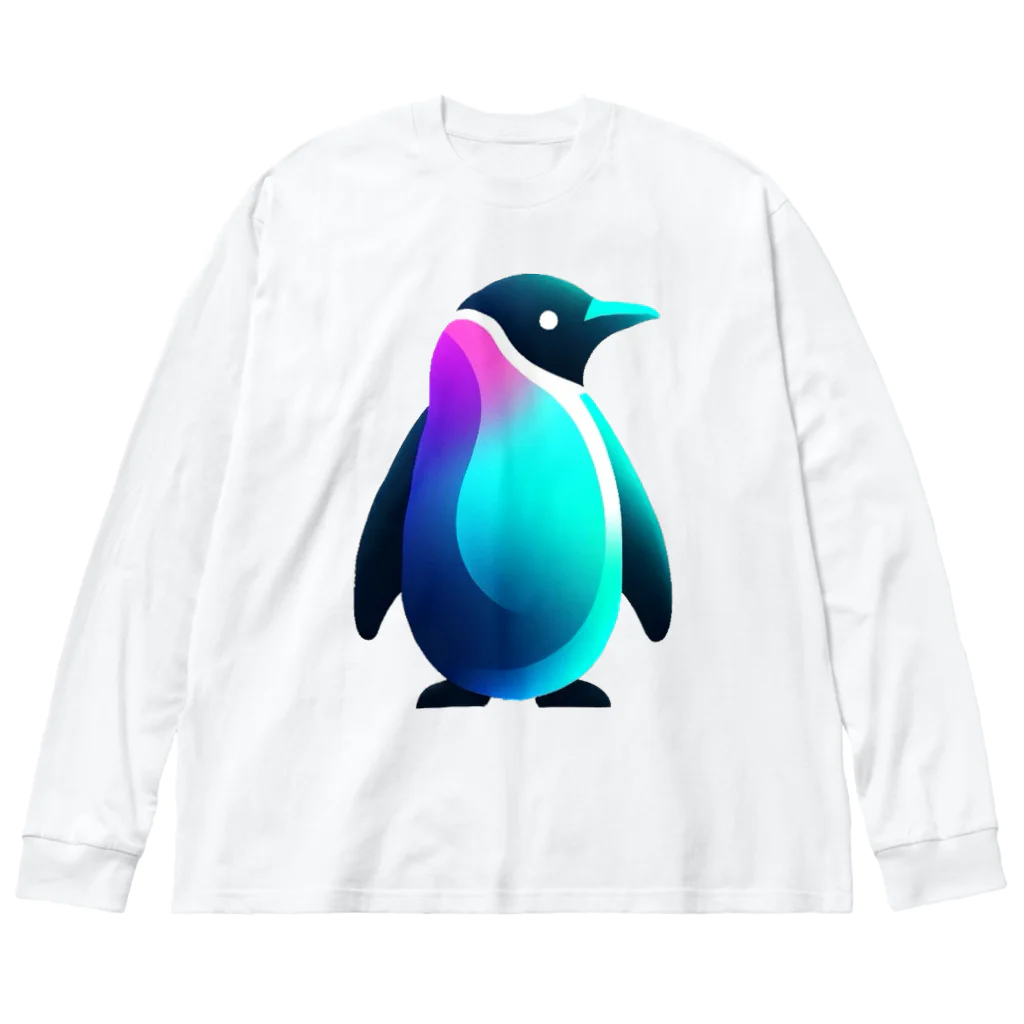 一人親方55歳FIREのスタイリッシュペンギン Big Long Sleeve T-Shirt