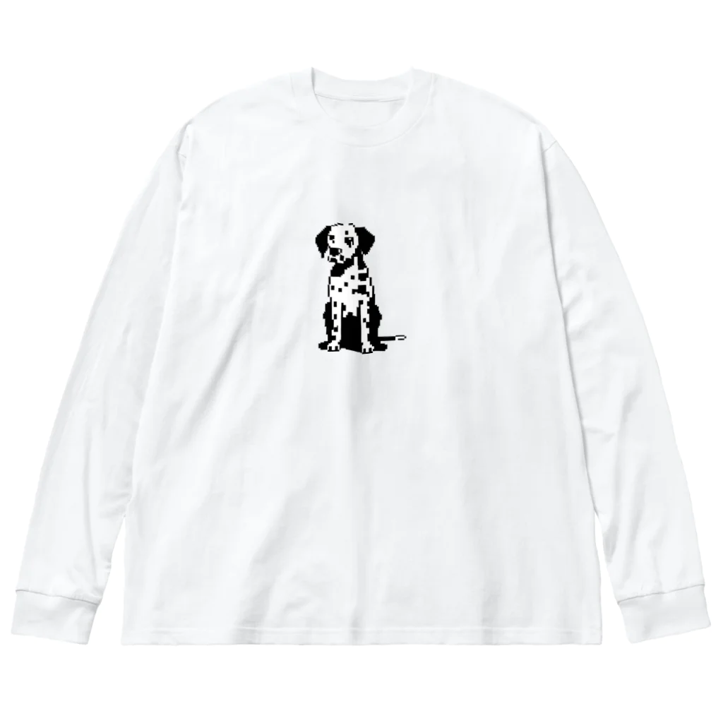 &AIのピクセルアートダルメシアン　4 Big Long Sleeve T-Shirt