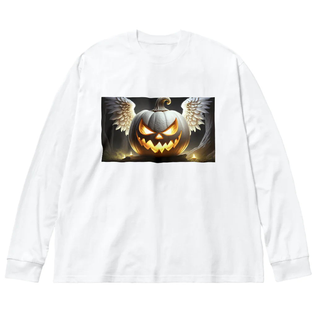 Shihiroの白いジャックオーランタン Big Long Sleeve T-Shirt