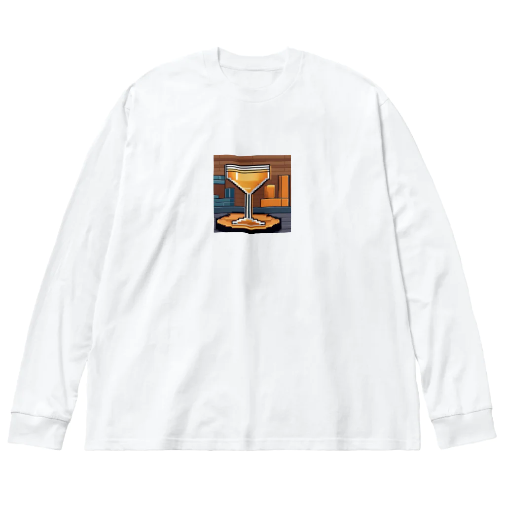 ROCKSWEBのドット絵　サイドカー Big Long Sleeve T-Shirt