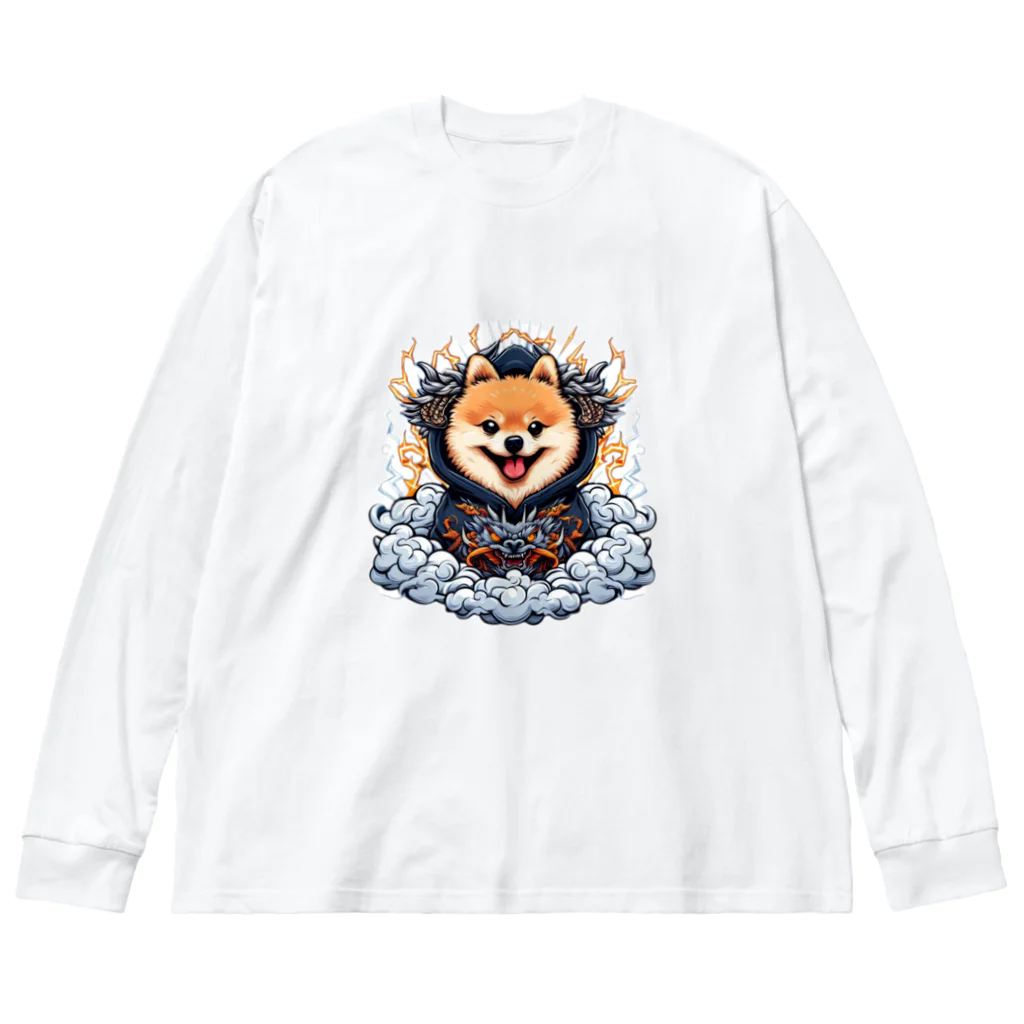 Pom-Dog'sのポメドラゴン Big Long Sleeve T-Shirt