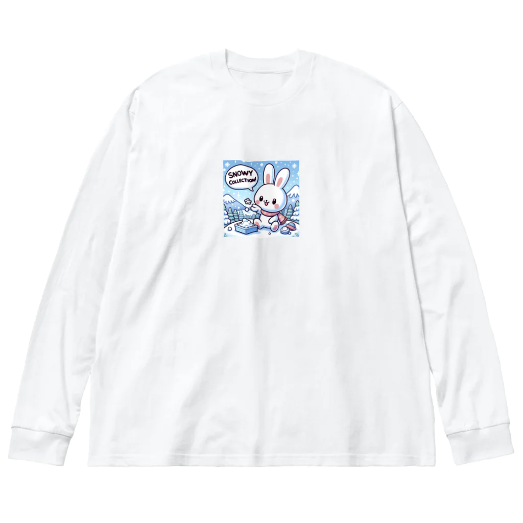 🌟 SHIN03 - あなたのスタイルを輝かせる 🌟のPONPONウサギ Big Long Sleeve T-Shirt