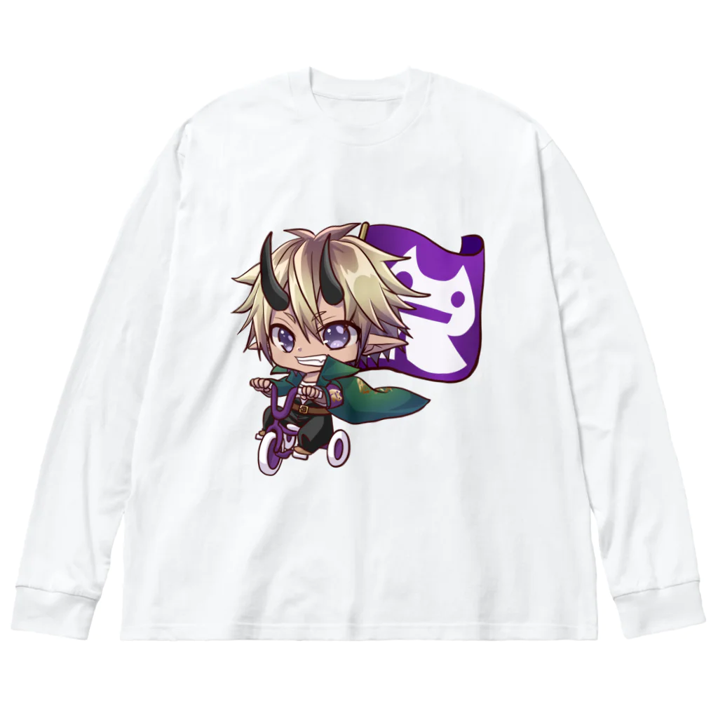 ロキのロキロキ団三輪車アバ雷炎ちゃん Big Long Sleeve T-Shirt