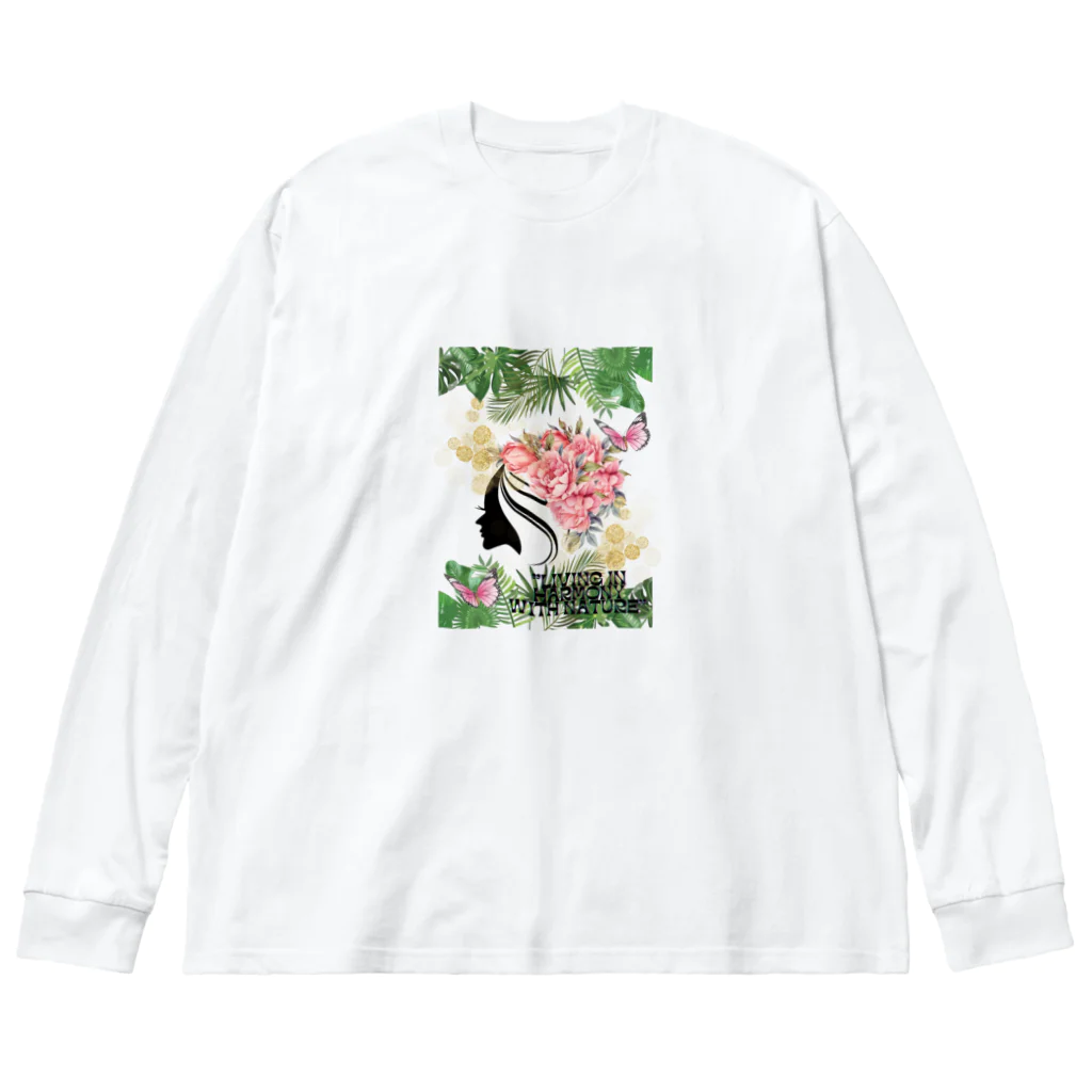 cammy_のLIVING IN HARMONY WITH NATURE Big Long Sleeve T-Shirt