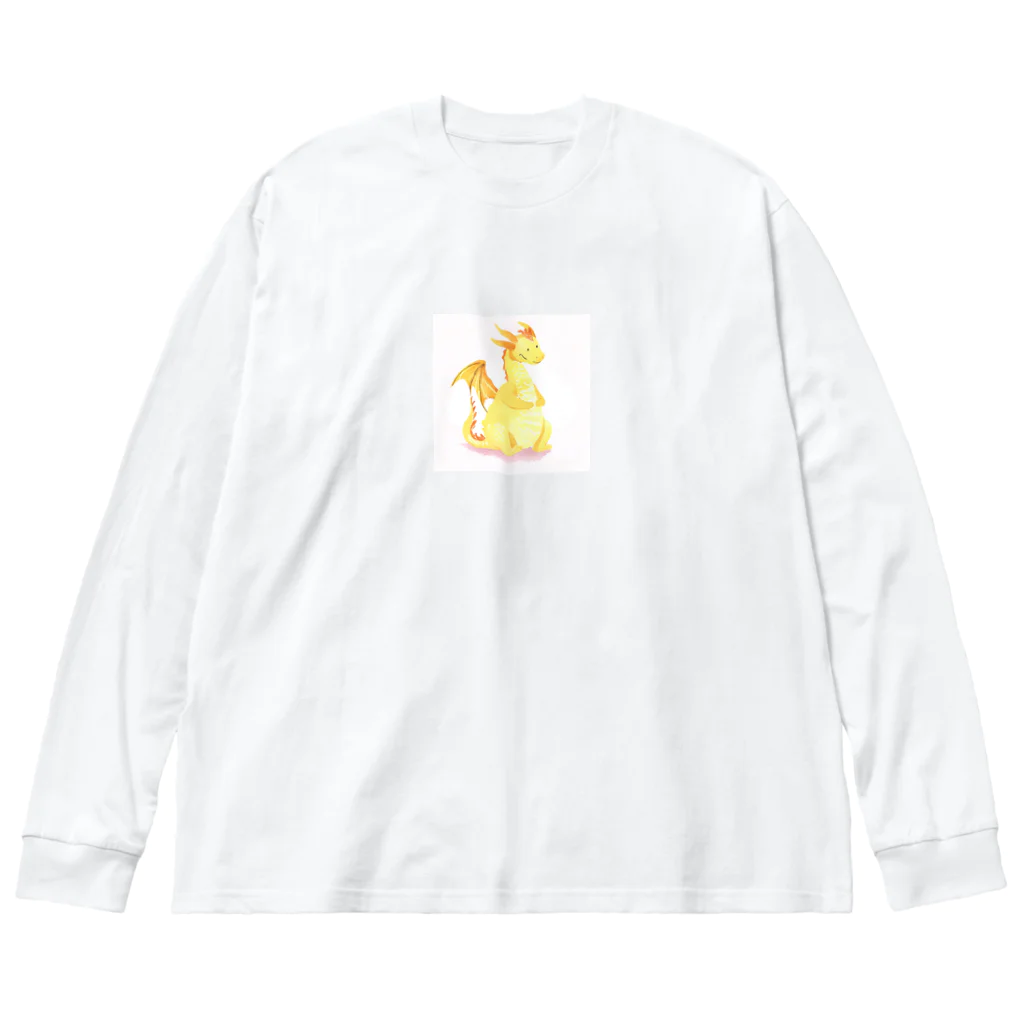 わなかりゅうの金龍ちゃん　上機嫌 Big Long Sleeve T-Shirt