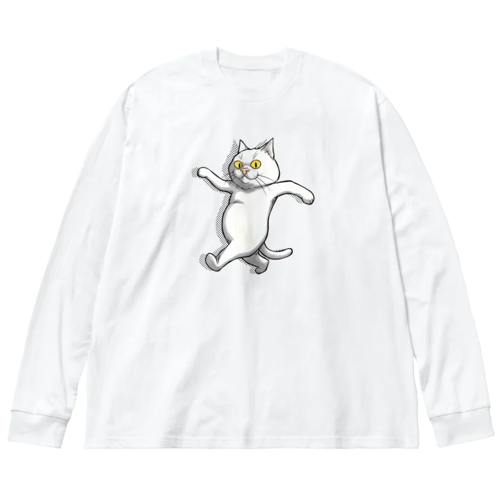 TAKE-TONのさんぽねこ Big Long Sleeve T-Shirt