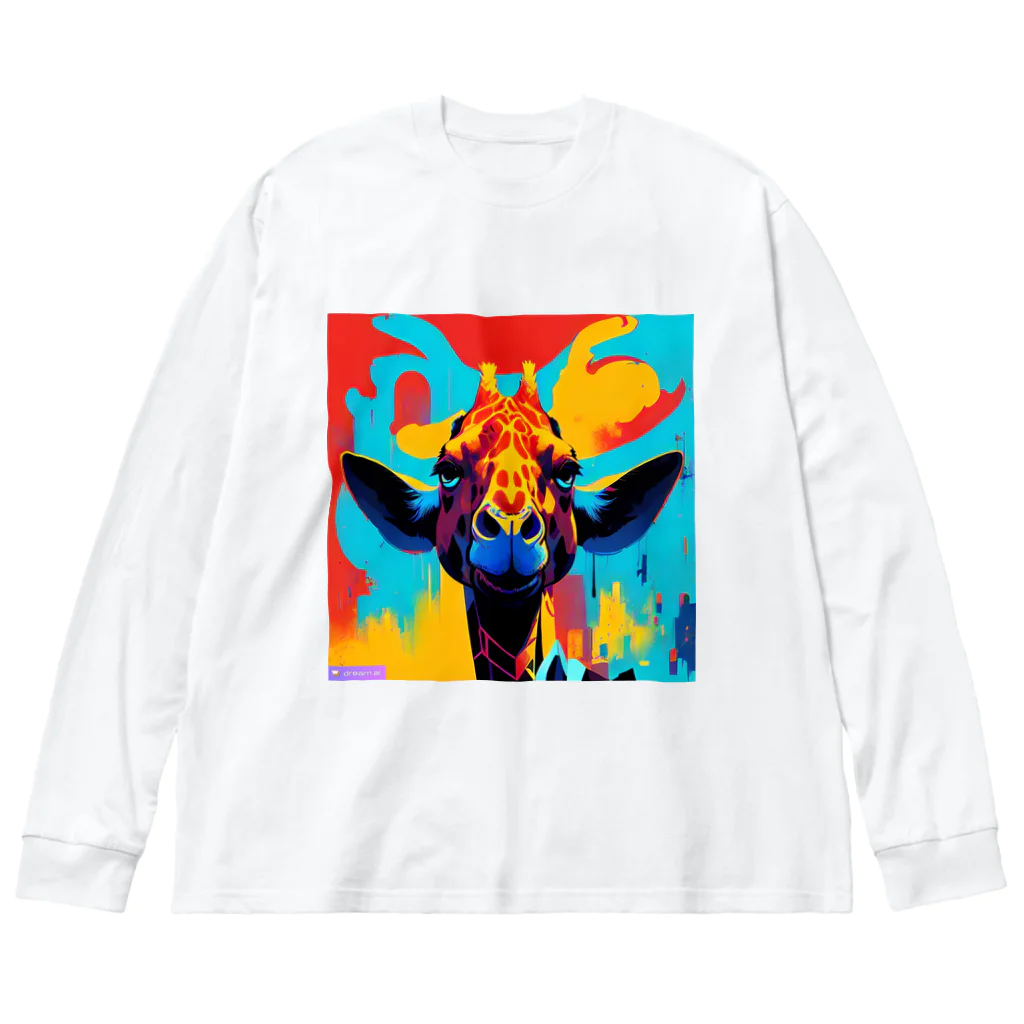 tomo0404の怒れるキリン Big Long Sleeve T-Shirt