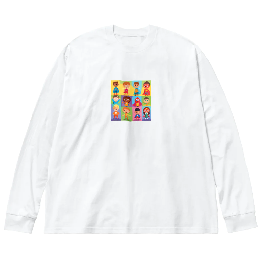 Satoshi27のユニークな特徴や能力子供たち Big Long Sleeve T-Shirt