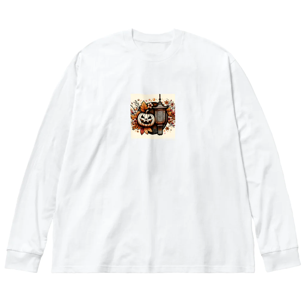 ×屋のハロウィン×和 ビッグシルエットロングスリーブTシャツ