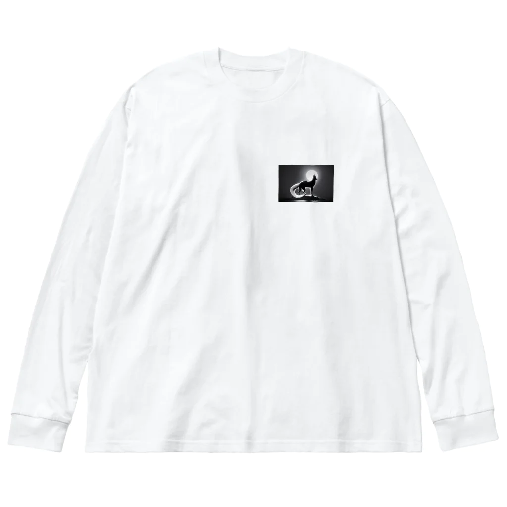 ZZRR12のかっこいい白狐 Big Long Sleeve T-Shirt