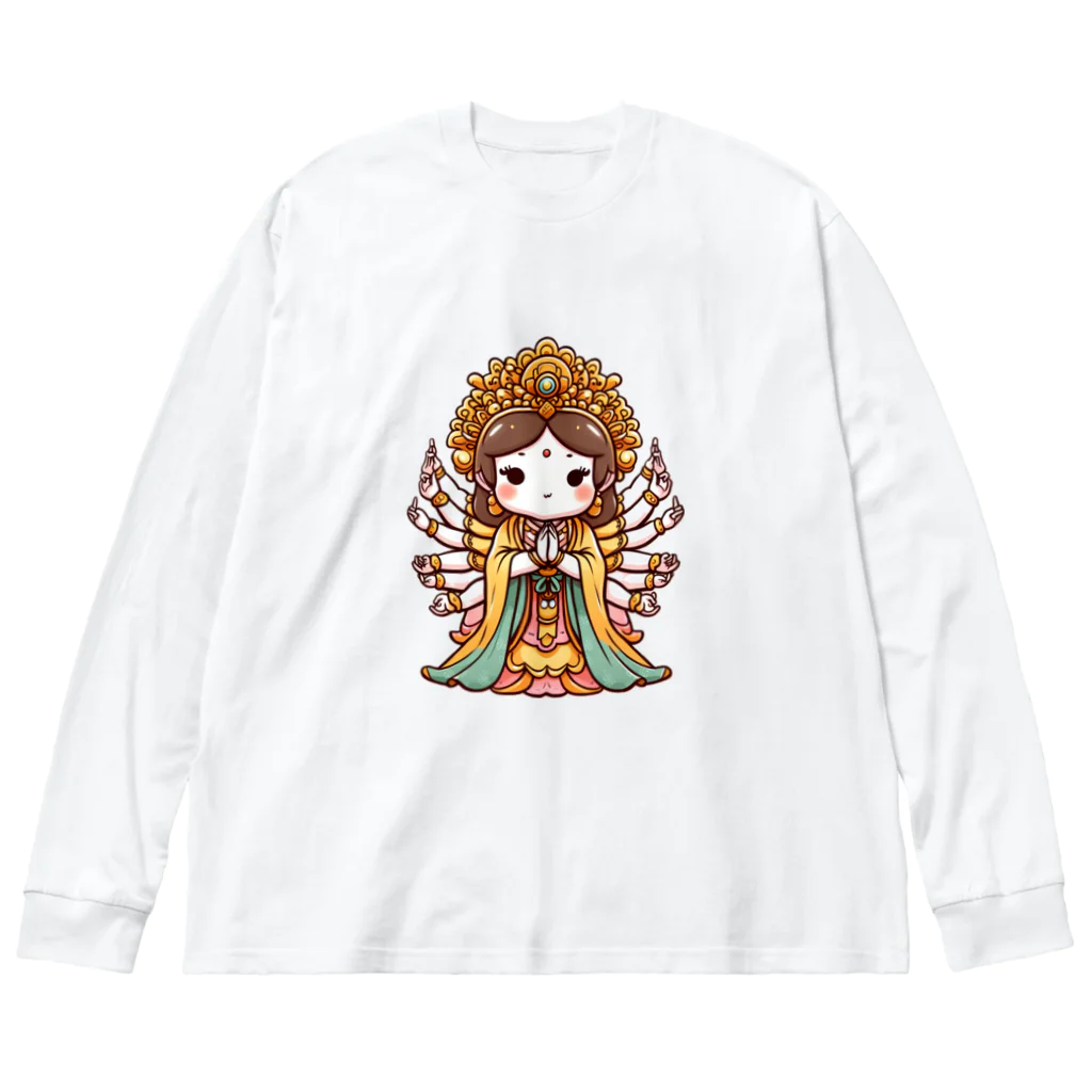 鷹鷹の千手ちゃん ビッグシルエットロングスリーブTシャツ